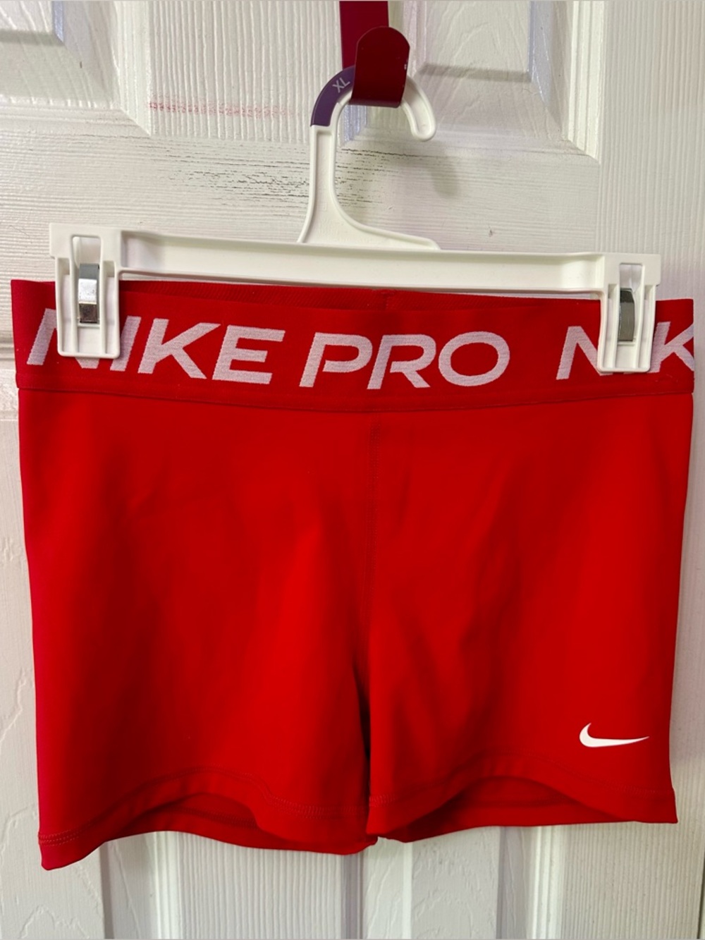 Nike Pro Red Women's Bike Shorts Size M